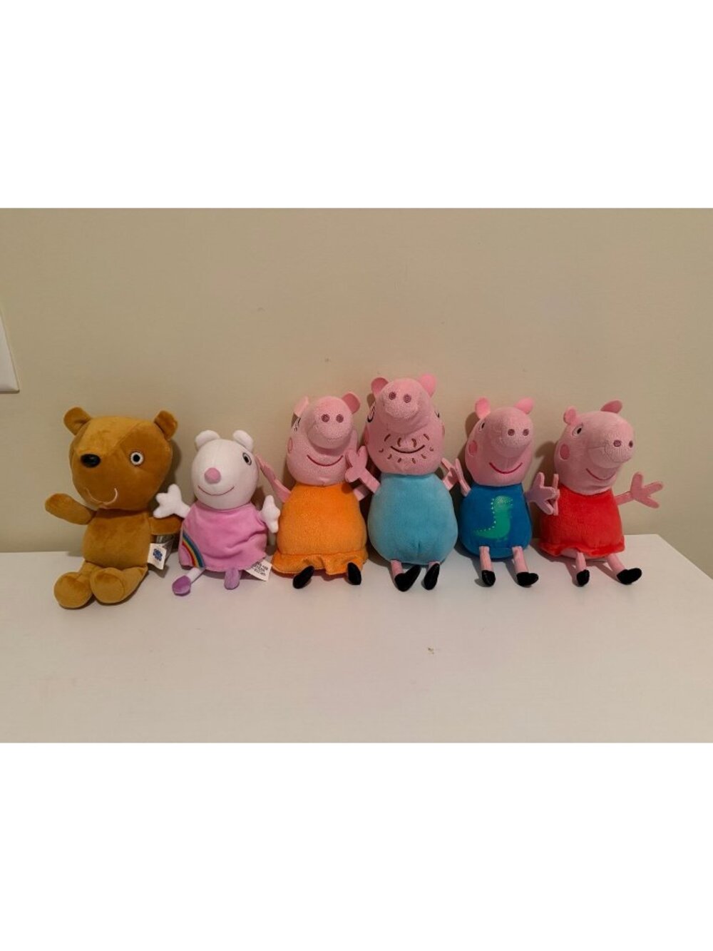 Peppa Pig 6 plush characters